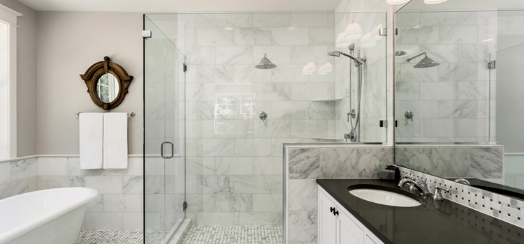 bathroom shower door installation in Marco Island