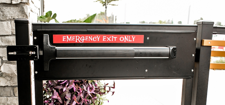 emergency push bar installation in Marco Island